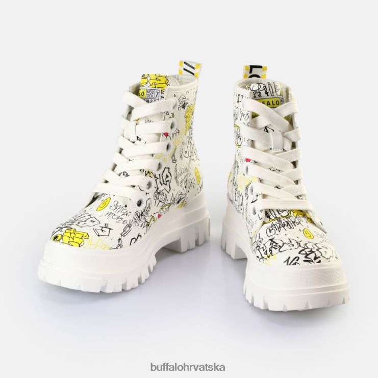 bijeli grafit Buffalo aspha lace up hi gležnjača vegan |čizme TDD6T438